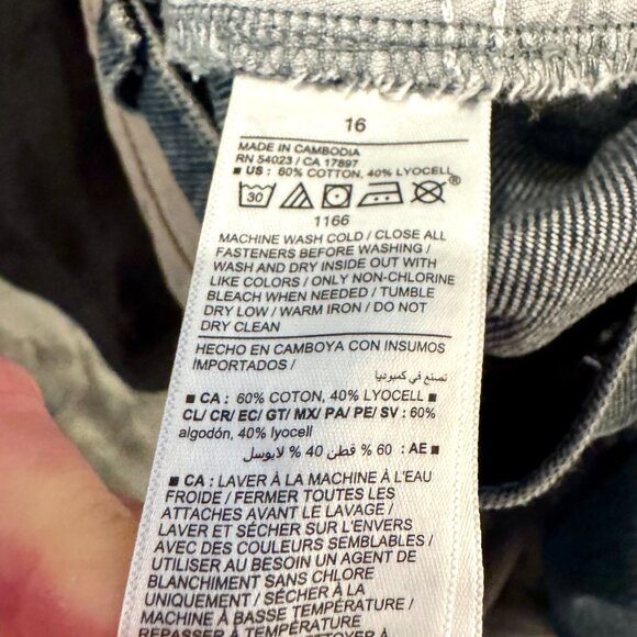 NWOT Old Navy Drapey High-Waisted Baggy Wide-Leg Jeans 16 - Picture 5 of 6